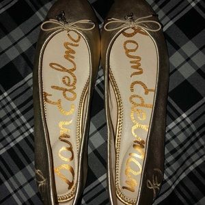 New Sam Edelman Felicia Ballet Flat Shoes Gold